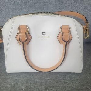 Kate Spade Cream leather handbag & crossbody.